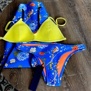 Triangle brand neoprene bikini set
